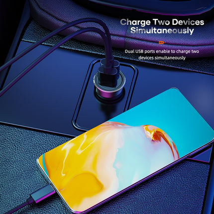 ROCK H11 4.8A 24W Mini Dual USB Car Charger