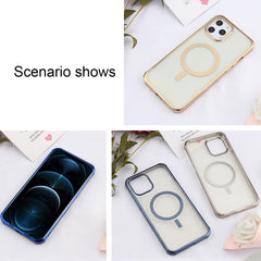 Straight Side Laser Plating Full Coverage Clear TPU Shockproof Magsafe Case, For iPhone 12 mini, For iPhone 12 Pro Max, For iPhone 12 Pro