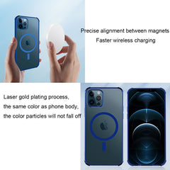 Straight Side Laser Plating Full Coverage Clear TPU Shockproof Magsafe Case, For iPhone 12 mini, For iPhone 12 Pro Max, For iPhone 12 Pro