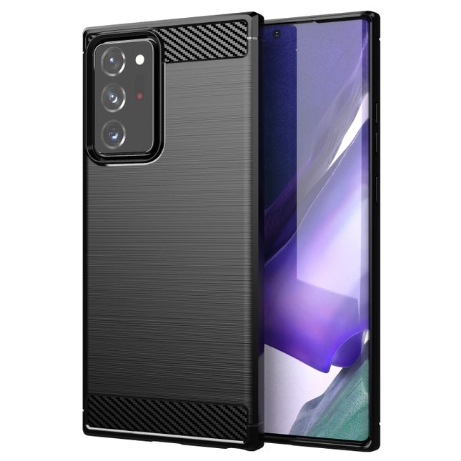 Brushed Texture Carbon Fiber TPU Case, For Samsung Galaxy Note20, For Samsung Galaxy Note20 Ultra, For Samsung Galaxy S20 FE, For Samsung Galaxy A01 Core, For Samsung Galaxy A42 5G, For Samsung Galaxy M01, For Samsung Galaxy M31s, For Samsung Galaxy M51