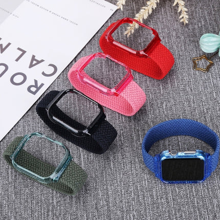Weave Replacement Wrist Strap Watchbands with Frame For Apple Watch Series 6 & SE & 5 & 4 44mm / 3 & 2 & 1 42mm, 150mm, 155mm, 160mm, 165mm