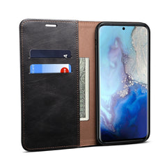 Simple Wax Crazy Horse Texture Horizontal Flip Leather Case with Card Slots & Wallet, For Samsung Galaxy S20 UItra, For Samsung Galaxy S20 FE, For Samsung Galaxy S20 Plus