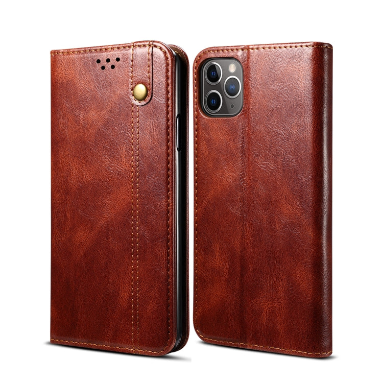 Simple Wax Crazy Horse Texture Horizontal Flip Leather Case with Card Slots & Wallet, For iPhone 11, For iPhone 11 Pro, For iPhone 11 Pro Max, For iPhone 12 mini, For iPhone 12 / 12 Pro, For iPhone 12 Pro Max