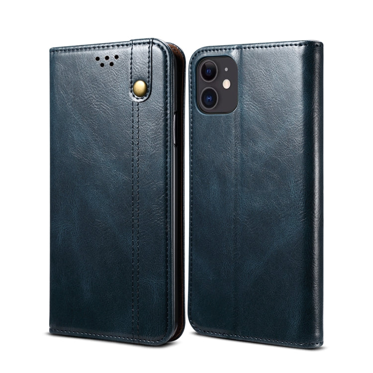 Simple Wax Crazy Horse Texture Horizontal Flip Leather Case with Card Slots & Wallet, For iPhone 11, For iPhone 11 Pro, For iPhone 11 Pro Max, For iPhone 12 mini, For iPhone 12 / 12 Pro, For iPhone 12 Pro Max
