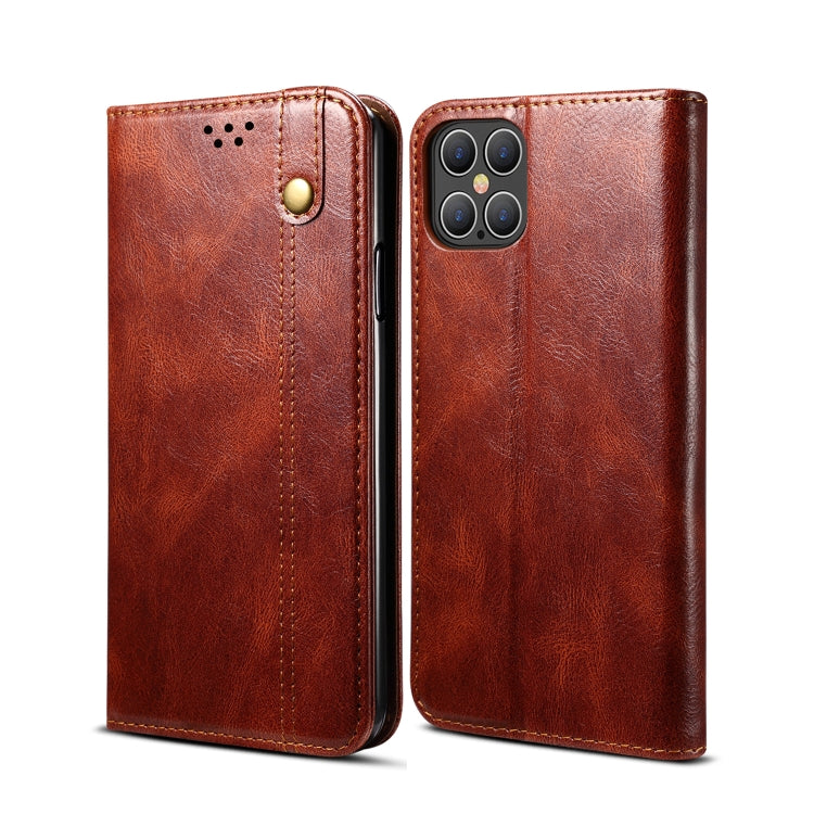 Simple Wax Crazy Horse Texture Horizontal Flip Leather Case with Card Slots & Wallet, For iPhone 11, For iPhone 11 Pro, For iPhone 11 Pro Max, For iPhone 12 mini, For iPhone 12 / 12 Pro, For iPhone 12 Pro Max