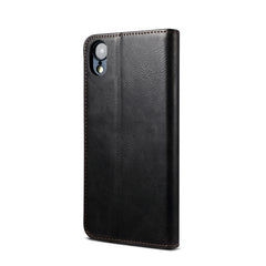 Simple Wax Crazy Horse Texture Horizontal Flip Leather Case with Card Slots & Wallet, For iPhone XR, For iPhone XS / X, For iPhone XS Max