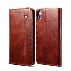 Simple Wax Crazy Horse Texture Horizontal Flip Leather Case with Card Slots & Wallet, For iPhone 11, For iPhone 11 Pro, For iPhone 11 Pro Max, For iPhone 12 mini, For iPhone 12 / 12 Pro, For iPhone 12 Pro Max, For iPhone XR, For iPhone XS / X