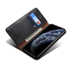 Simple Wax Crazy Horse Texture Horizontal Flip Leather Case with Card Slots & Wallet, For iPhone XS Max