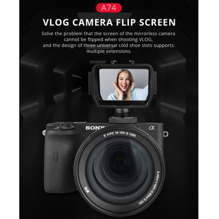 YELANGU A74 Universal Vlog Camera Flip Screen