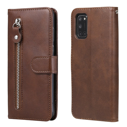 Fashion Calf Texture Zipper Horizontal Flip Leather Case with Holder & Card Slots & Wallet, For OPPO A9 (2020) / A5 (2020), For OPPO A52 / A72 / A92, For OPPO A53 / A53S / A32 / A33, For OPPO Realme 7 Pro