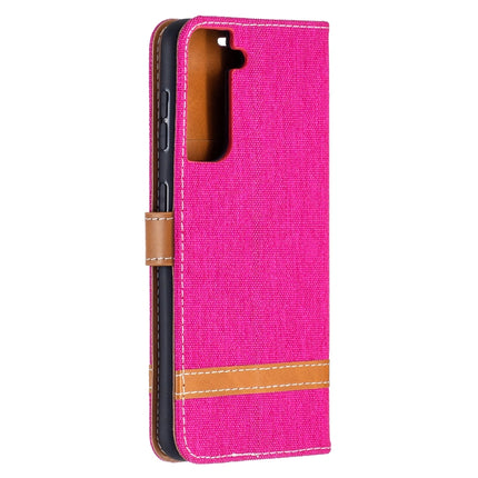 Color Matching Denim Texture Horizontal Flip Leather Case with Holder & Card Slots & Wallet & Lanyard, For Samsung Galaxy S21 5G, For Samsung Galaxy S21+ 5G