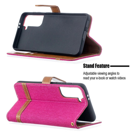 Color Matching Denim Texture Horizontal Flip Leather Case with Holder & Card Slots & Wallet & Lanyard, For Samsung Galaxy S21 5G, For Samsung Galaxy S21+ 5G