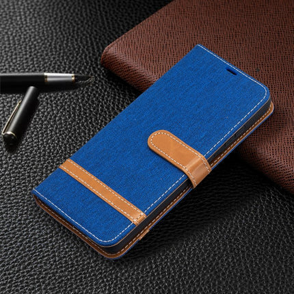 Color Matching Denim Texture Horizontal Flip Leather Case with Holder & Card Slots & Wallet & Lanyard, For Samsung Galaxy S21 Ultra 5G