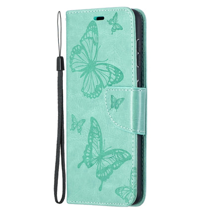 Embossing Two Butterflies Pattern Horizontal Flip PU Leather Case with Holder & Card Slot & Wallet & Lanyard, For Samsung Galaxy S21 5G, For Samsung Galaxy S21+ 5G, For Samsung Galaxy S21 Ultra 5G