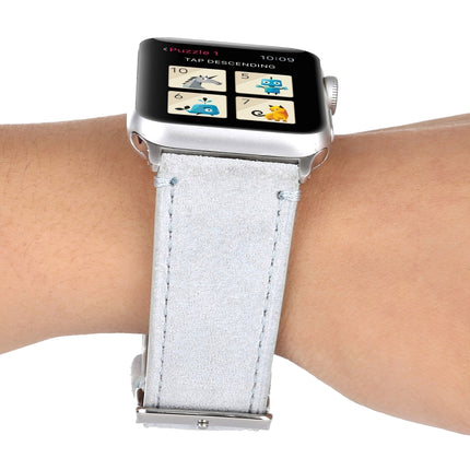 Frosted Genuine Leather Watchband For Apple Watch Series 6 & SE & 5 & 4 44mm / 3 & 2 & 1 42mm, For Apple Watch Series 7 45mm / 6 & SE & 5 & 4 44mm / 3 & 2 & 1 42mm