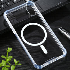 For iPhone XR Clear Four-corner Airbag Magnetic Shockproof Protective Magsafe Case, For iPhone X / XS, For iPhone XR, For iPhone XS Max