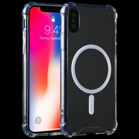 Funda protectora magnética a prueba de golpes con airbag de cuatro esquinas transparente para iPhone XR, para iPhone X/XS, para iPhone XR, para iPhone XS Max