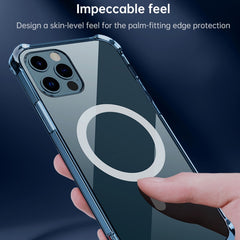 For iPhone XR Clear Four-corner Airbag Magnetic Shockproof Protective Magsafe Case, For iPhone X / XS, For iPhone XR, For iPhone XS Max