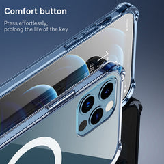 For iPhone XR Clear Four-corner Airbag Magnetic Shockproof Protective Magsafe Case, For iPhone X / XS, For iPhone XR, For iPhone XS Max