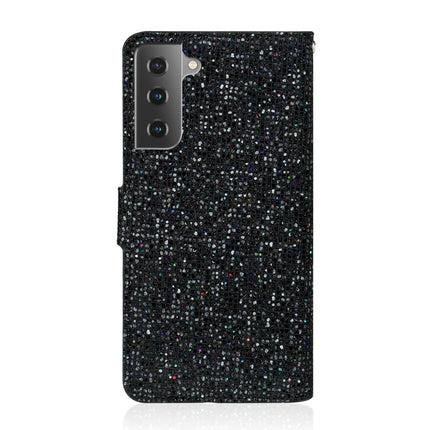 Glitter Powder Horizontal Flip Leather Case with Card Slots & Holder & Lanyard, For Samsung Galaxy S21+ 5G, For Samsung Galaxy S21 Ultra 5G, For Samsung Galaxy S21 5G, For Samsung Galaxy A42