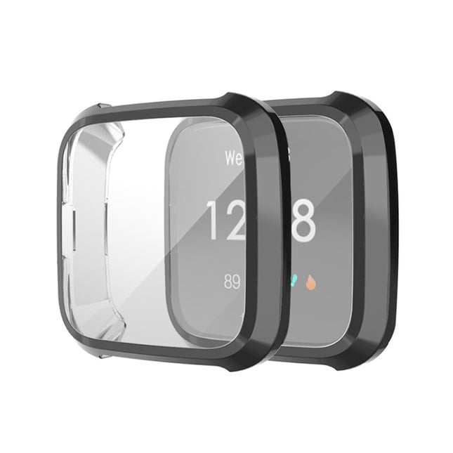 For Fitbit Versa Lite Smart Watch Full Coverage Plating TPU Protective Case