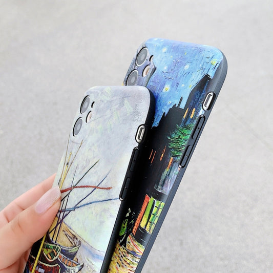 Funda protectora de pintura al óleo de TPU con acabado IMD Workmanship, para iPhone 11, para iPhone 11 Pro, para iPhone 11 Pro Max, para iPhone 12 mini, para iPhone 12, para iPhone 12 Pro, para iPhone 12 Pro Max