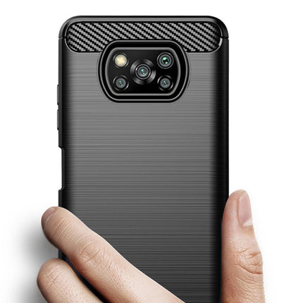Brushed Texture Carbon Fiber TPU Case, For Xiaomi Mi 10T Pro 5G, For Xiaomi Poco C3, For Xiaomi Poco X3 NFC, For Xiaomi Redmi 9A, For Xiaomi Redmi 9C, For Xiaomi Redmi K30 Ultra