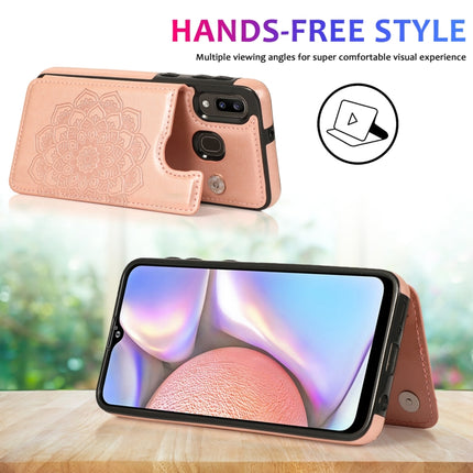 Double Buckle Mandala Pattern PU+TPU Protective Case with Card Slots & Holder & Photo Frame, For Samsung Galaxy A10e / A20e, For Samsung Galaxy A20 / A30, For Samsung Galaxy A50 / A50s, For Samsung Galaxy A51