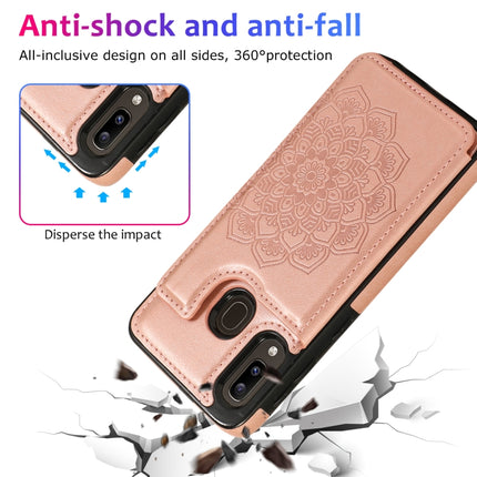 Double Buckle Mandala Pattern PU+TPU Protective Case with Card Slots & Holder & Photo Frame, For Samsung Galaxy A10e / A20e, For Samsung Galaxy A20 / A30, For Samsung Galaxy A50 / A50s, For Samsung Galaxy A51