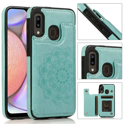 Double Buckle Mandala Pattern PU+TPU Protective Case with Card Slots & Holder & Photo Frame, For Samsung Galaxy A10e / A20e, For Samsung Galaxy A20 / A30, For Samsung Galaxy A50 / A50s, For Samsung Galaxy A51