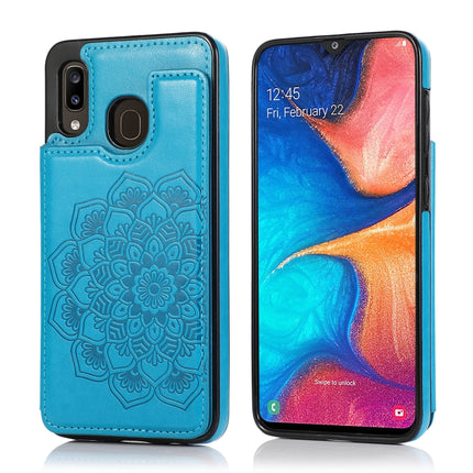 Double Buckle Mandala Pattern PU+TPU Protective Case with Card Slots & Holder & Photo Frame, For Samsung Galaxy A10e / A20e, For Samsung Galaxy A20 / A30, For Samsung Galaxy A50 / A50s, For Samsung Galaxy A51