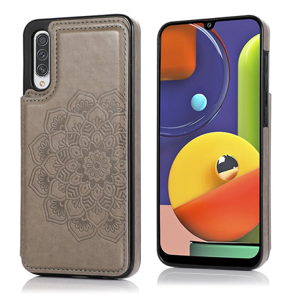 Double Buckle Mandala Pattern PU+TPU Protective Case with Card Slots & Holder & Photo Frame, For Samsung Galaxy A10e / A20e, For Samsung Galaxy A20 / A30, For Samsung Galaxy A50 / A50s, For Samsung Galaxy A51