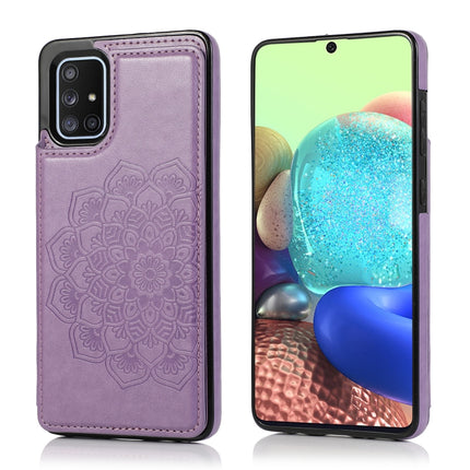 Double Buckle Mandala Pattern PU+TPU Protective Case with Card Slots & Holder & Photo Frame, For Samsung Galaxy A10e / A20e, For Samsung Galaxy A20 / A30, For Samsung Galaxy A50 / A50s, For Samsung Galaxy A51