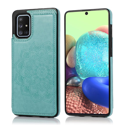 Double Buckle Mandala Pattern PU+TPU Protective Case with Card Slots & Holder & Photo Frame, For Samsung Galaxy A10e / A20e, For Samsung Galaxy A20 / A30, For Samsung Galaxy A50 / A50s, For Samsung Galaxy A51
