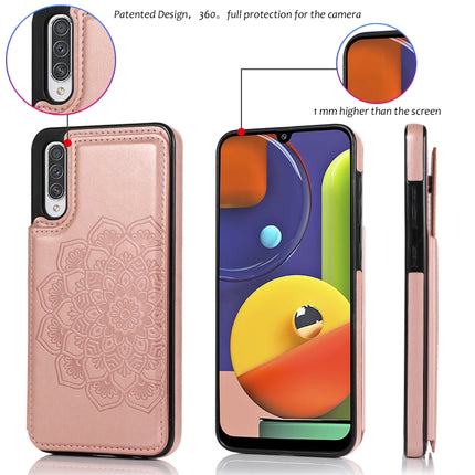 Double Buckle Mandala Pattern PU+TPU Protective Case with Card Slots & Holder & Photo Frame, For Samsung Galaxy A70, For Samsung Galaxy A71 / A81 / A10 / A91, For Samsung Galaxy A90 5G, For Samsung Galaxy Note9