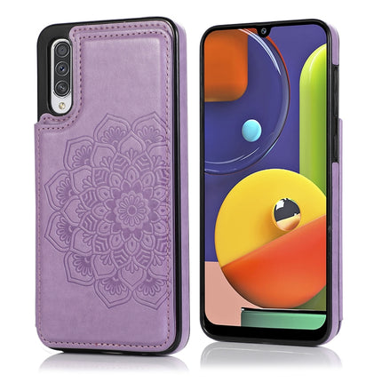 Double Buckle Mandala Pattern PU+TPU Protective Case with Card Slots & Holder & Photo Frame, For Samsung Galaxy A70, For Samsung Galaxy A71 / A81 / A10 / A91, For Samsung Galaxy A90 5G, For Samsung Galaxy Note9