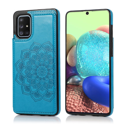 Double Buckle Mandala Pattern PU+TPU Protective Case with Card Slots & Holder & Photo Frame, For Samsung Galaxy A70, For Samsung Galaxy A71 / A81 / A10 / A91, For Samsung Galaxy A90 5G, For Samsung Galaxy Note9