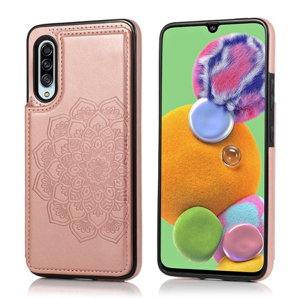 Double Buckle Mandala Pattern PU+TPU Protective Case with Card Slots & Holder & Photo Frame, For Samsung Galaxy A70, For Samsung Galaxy A71 / A81 / A10 / A91, For Samsung Galaxy A90 5G, For Samsung Galaxy Note9