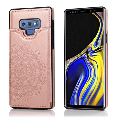 Double Buckle Mandala Pattern PU+TPU Protective Case with Card Slots & Holder & Photo Frame, For Samsung Galaxy A70, For Samsung Galaxy A71 / A81 / A10 / A91, For Samsung Galaxy A90 5G, For Samsung Galaxy Note9