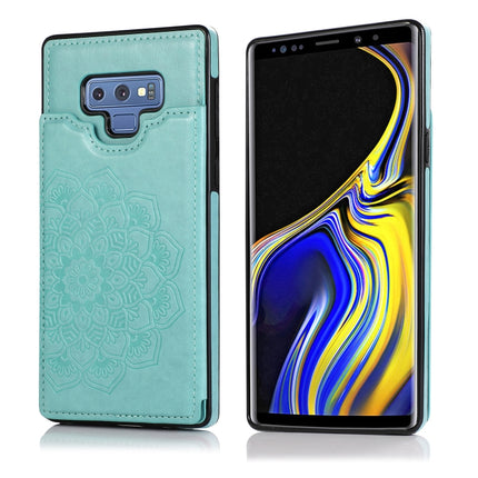 Double Buckle Mandala Pattern PU+TPU Protective Case with Card Slots & Holder & Photo Frame, For Samsung Galaxy A70, For Samsung Galaxy A71 / A81 / A10 / A91, For Samsung Galaxy A90 5G, For Samsung Galaxy Note9