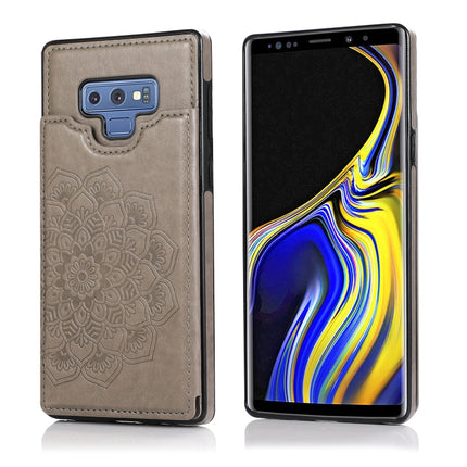 Double Buckle Mandala Pattern PU+TPU Protective Case with Card Slots & Holder & Photo Frame, For Samsung Galaxy A70, For Samsung Galaxy A71 / A81 / A10 / A91, For Samsung Galaxy A90 5G, For Samsung Galaxy Note9