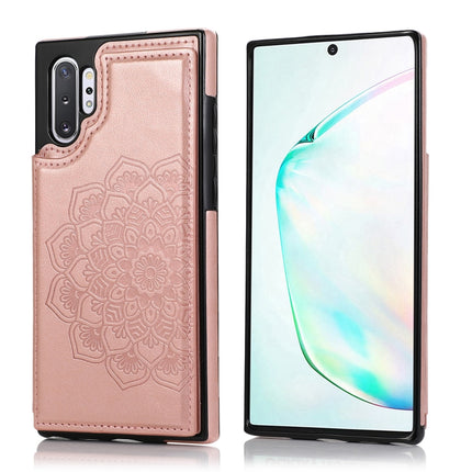 Double Buckle Mandala Pattern PU+TPU Protective Case with Card Slots & Holder & Photo Frame, For Samsung Galaxy Note 10 Plus, For Samsung Galaxy Note20, For Samsung Galaxy S9, For Samsung Galaxy S9 Plus