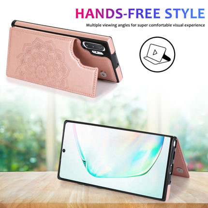 Double Buckle Mandala Pattern PU+TPU Protective Case with Card Slots & Holder & Photo Frame, For Samsung Galaxy Note 10 Plus, For Samsung Galaxy Note20, For Samsung Galaxy S9, For Samsung Galaxy S9 Plus