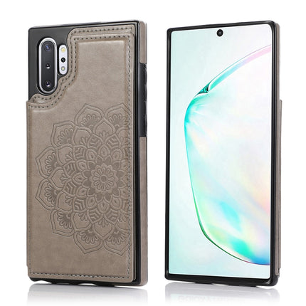 Double Buckle Mandala Pattern PU+TPU Protective Case with Card Slots & Holder & Photo Frame, For Samsung Galaxy Note 10 Plus, For Samsung Galaxy Note20, For Samsung Galaxy S9, For Samsung Galaxy S9 Plus