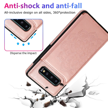 Double Buckle Mandala Pattern PU+TPU Protective Case with Card Slots & Holder & Photo Frame, For Samsung Galaxy S10, For Samsung Galaxy S10 Plus, For Samsung Galaxy S20, For Samsung Galaxy S20 Plus