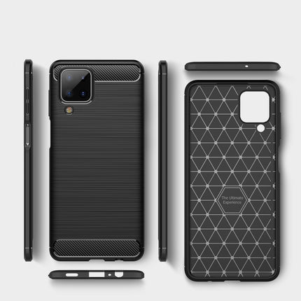 Brushed Texture Carbon Fiber TPU Case, For Samsung Galaxy A02s, For Samsung Galaxy A12, For Motorola Moto G9 Power