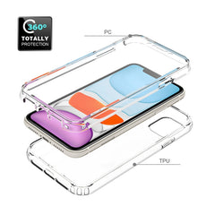 Shockproof  High Transparency Two-color Gradual Change PC+TPU Candy Colors Protective Case, For iPhone 11, For iPhone 11 Pro, For iPhone 11 Pro Max, For iPhone SE 2022 / SE 2020 / 8 / 7, For iPhone 6 Plus / 6s Plus