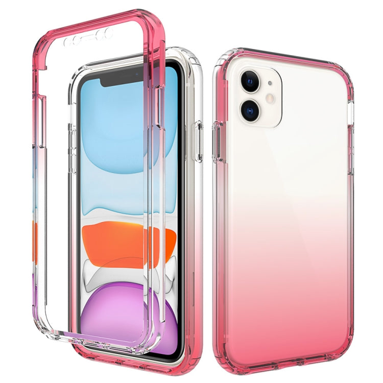 Shockproof  High Transparency Two-color Gradual Change PC+TPU Candy Colors Protective Case, For iPhone 11, For iPhone 11 Pro, For iPhone 11 Pro Max, For iPhone SE 2022 / SE 2020 / 8 / 7, For iPhone 6 Plus / 6s Plus