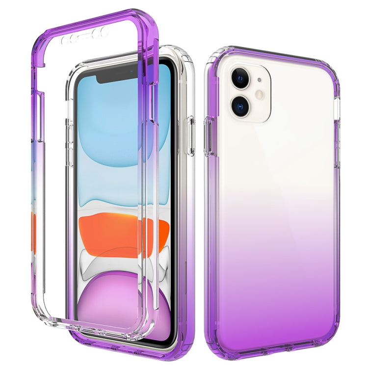 Shockproof  High Transparency Two-color Gradual Change PC+TPU Candy Colors Protective Case, For iPhone 11, For iPhone 11 Pro, For iPhone 11 Pro Max, For iPhone SE 2022 / SE 2020 / 8 / 7, For iPhone 6 Plus / 6s Plus