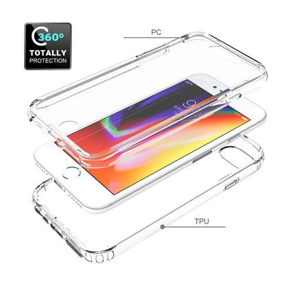 Funda protectora de PC+TPU de dos colores con cambio gradual y alta transparencia a prueba de golpes, para iPhone X/XS, para iPhone XR, para iPhone XS Max, para iPhone 8 Plus/7 Plus